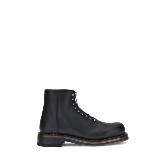 Alexander McQueen Nietenbesetzte Leder-Stiefeletten