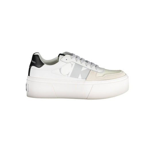 Calvin Klein Sneaker aus weißem Polyester