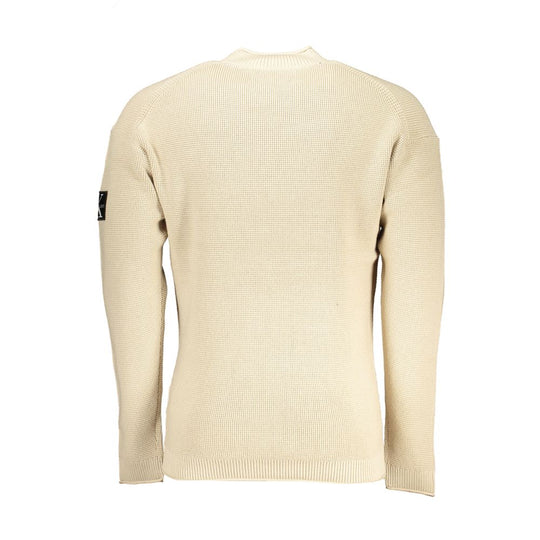 Calvin Klein Beigefarbener Baumwollpullover