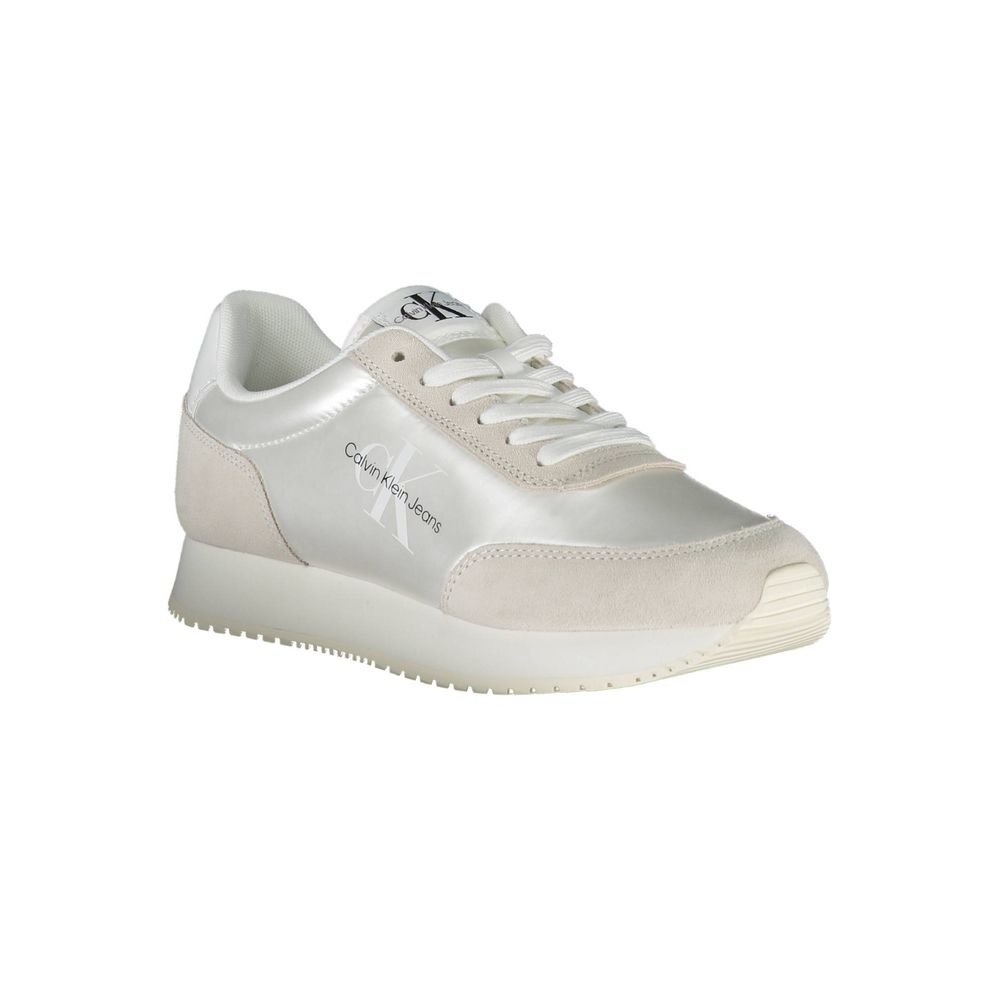 Calvin Klein White Polyester Sneaker