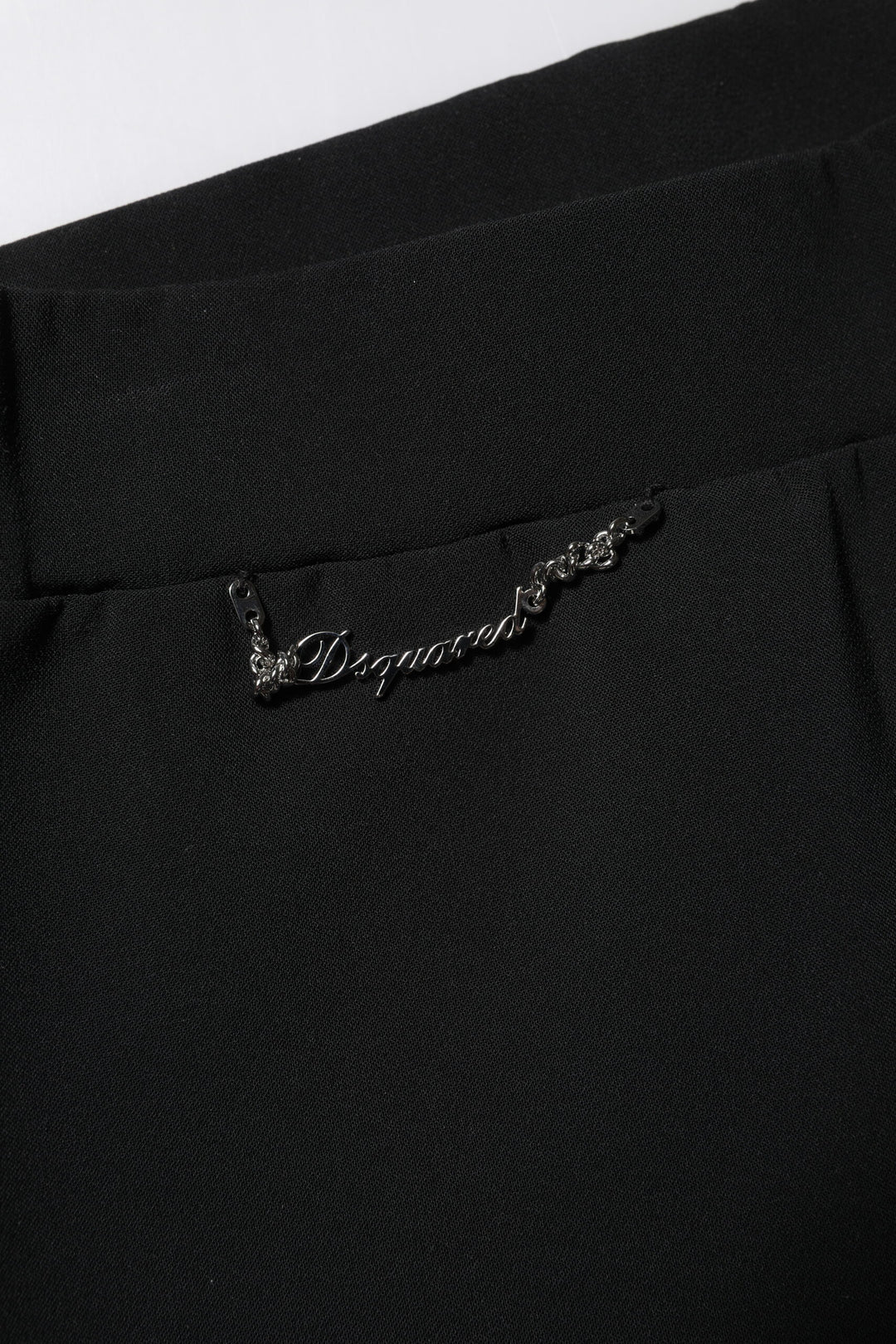 Dsquared² Schwarze Schlaghose mit hoher Taille aus Polyester