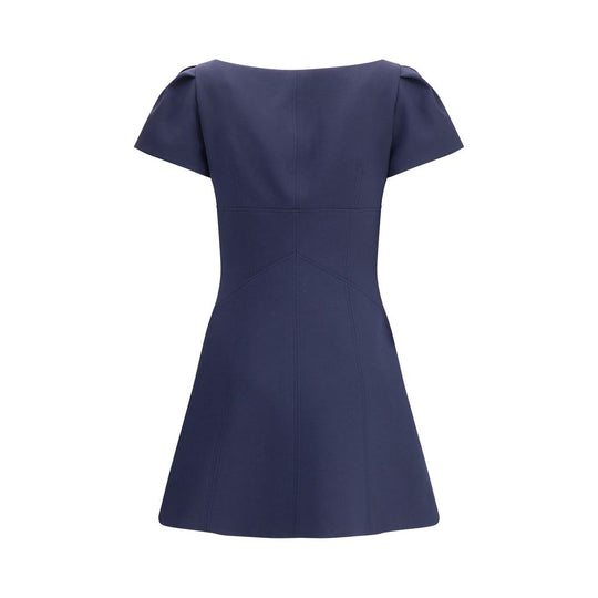 Alexander McQueen Kurzes Kleid mit kurzen gerafften Ärmeln