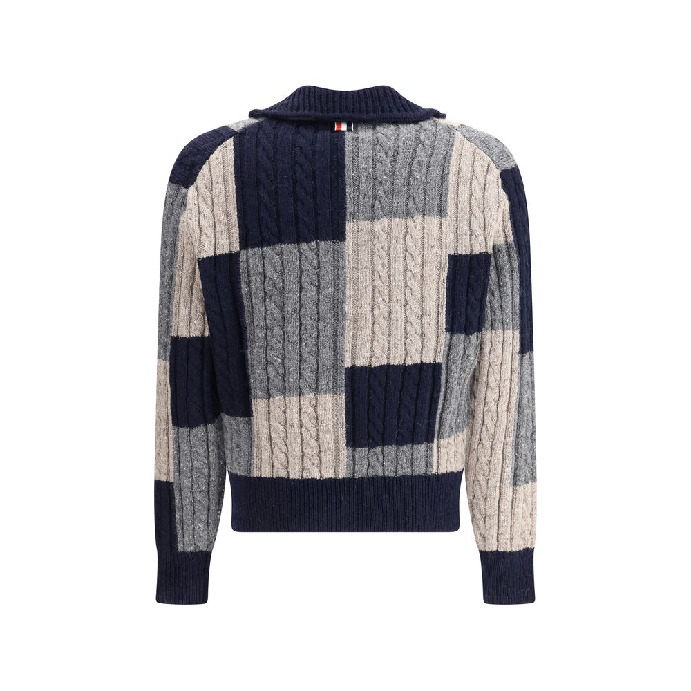 Thom Browne Intarsia Strickjacke