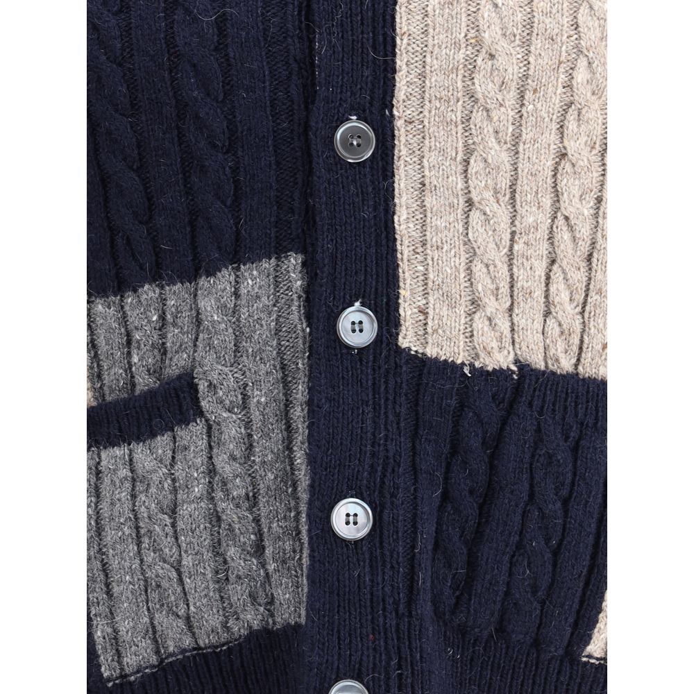 Thom Browne Intarsia Strickjacke