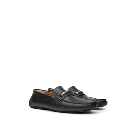 Bally Schwarzer Leder-Mokassin