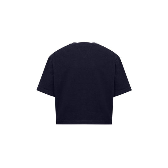 Bottega Veneta T-Shirt aus blauer Baumwolle