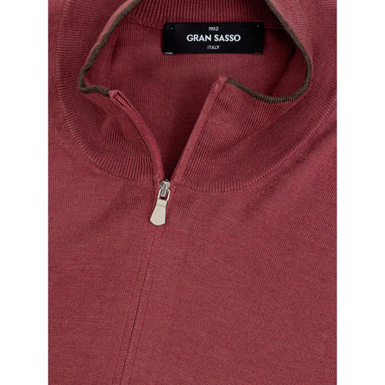 Gran Sasso T-Shirt aus roter Seide