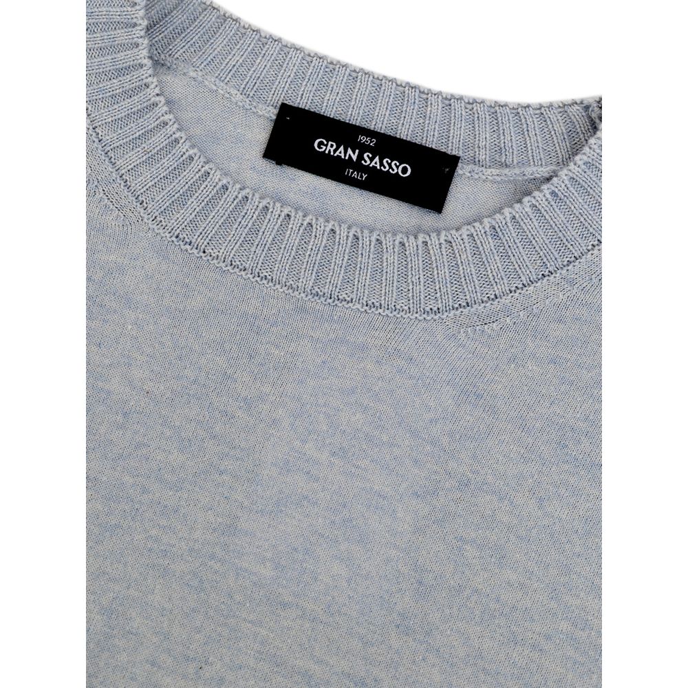Gran Sasso Blauer Baumwollpullover