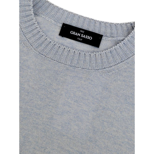 Gran Sasso Blauer Baumwollpullover