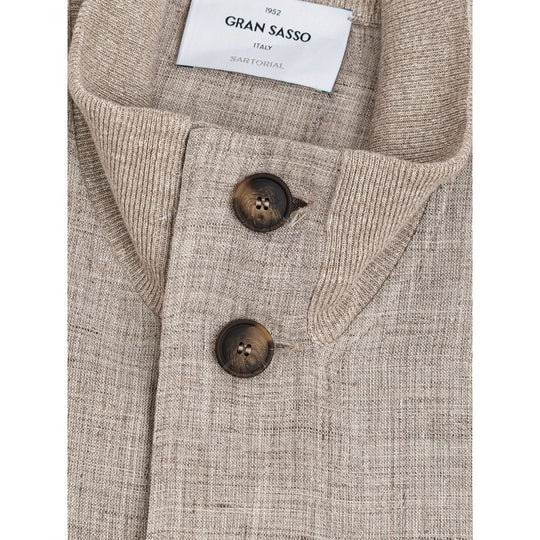 Gran Sasso Beige Leinenjacken &amp