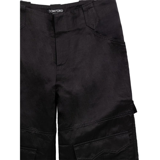 Tom Ford Schwarze Viskose Cargo-Hose
