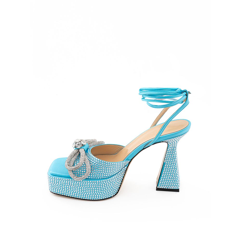 MACH & MACH Blaue Lederplattform
