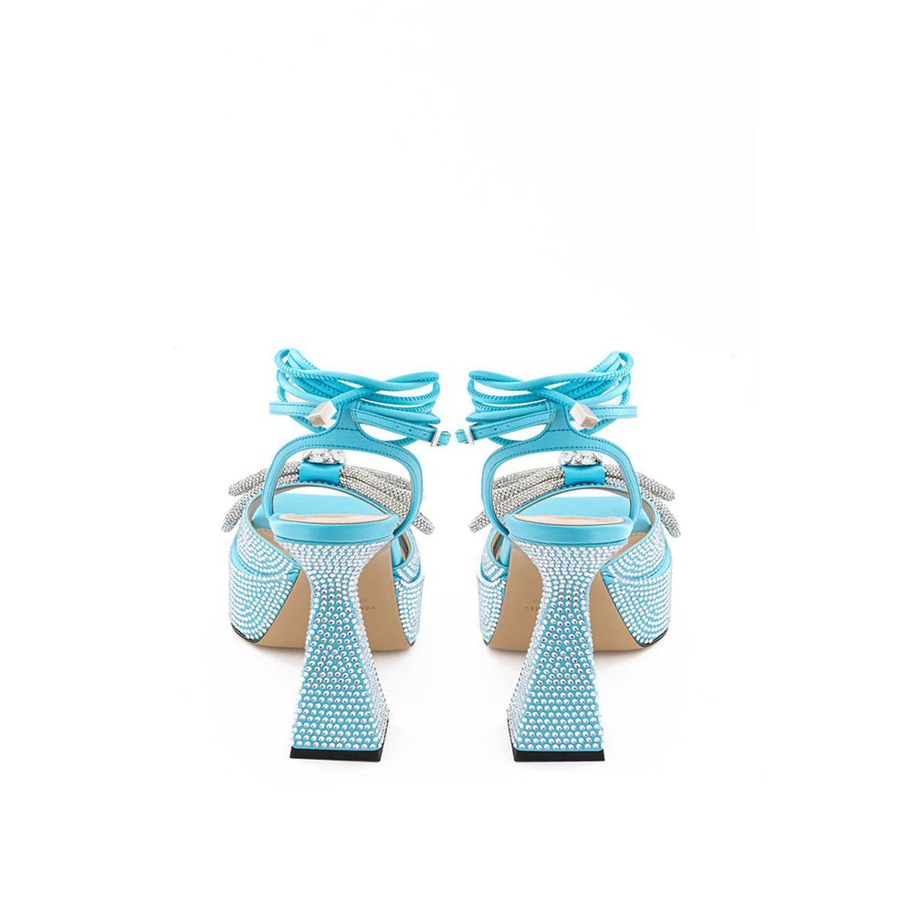 MACH & MACH Blaue Lederplattform