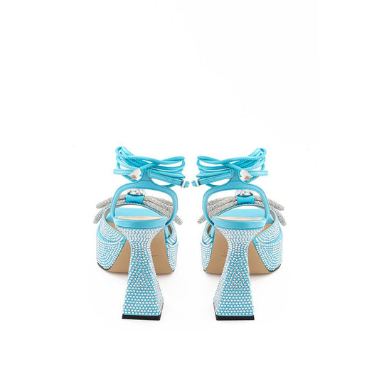 MACH & MACH Blaue Lederplattform