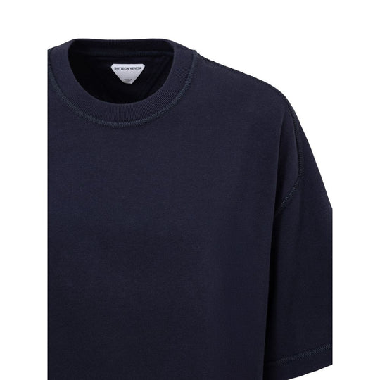 Bottega Veneta T-Shirt aus blauer Baumwolle