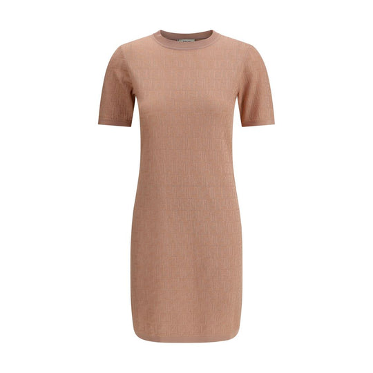 Fendi FF Muster Midikleid