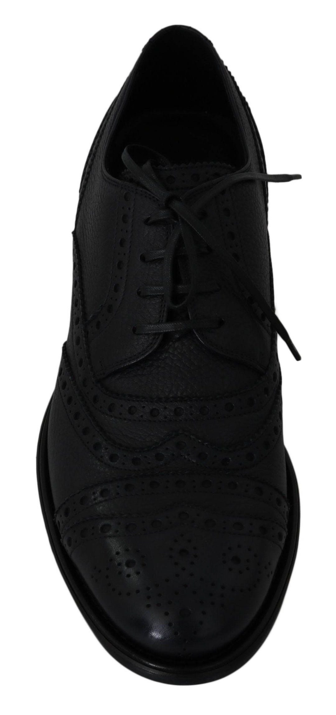 Dolce & Gabbana Elegante dunkelblaue Wingtip-Derby-Schuhe - Léoré