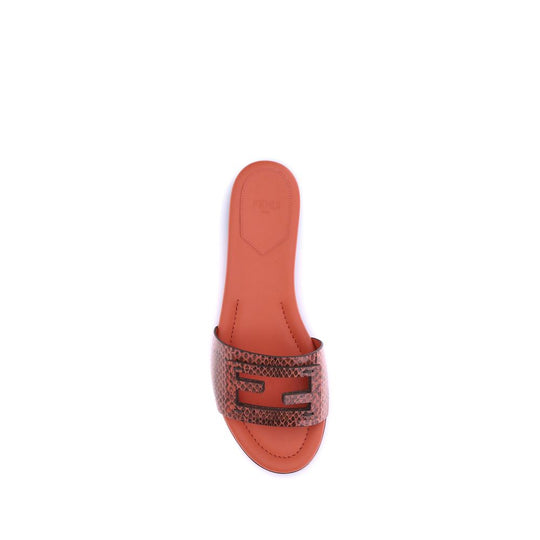 Fendi Sandalen mit Pythonmuster