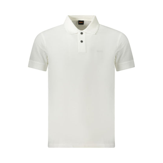 Hugo Boss Weißes Baumwoll-Poloshirt