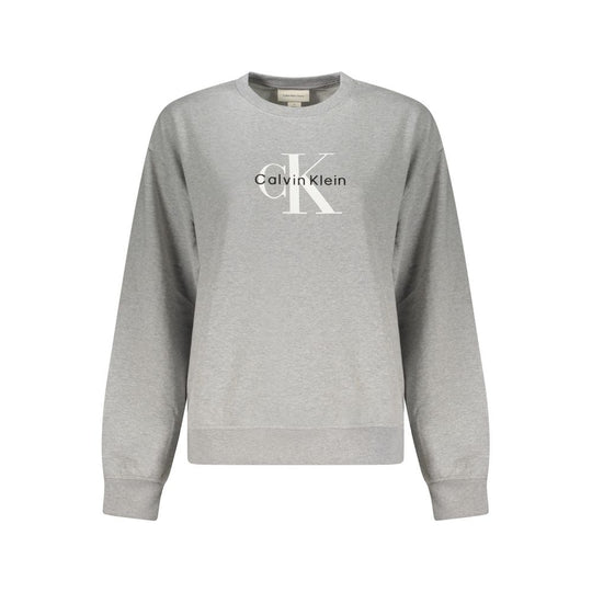 Calvin Klein Grauer Baumwollpullover für Frauen