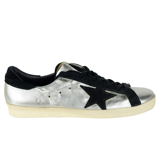 Golden Goose Graue Kalbsleder Sneaker