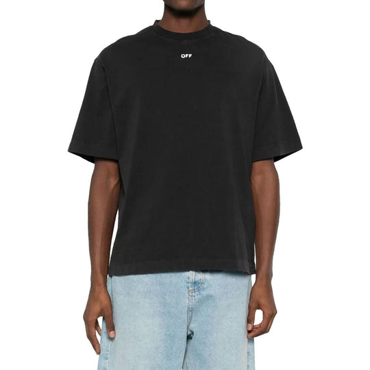 Off-White Weißes S.Matthew Skate T-Shirt mit Logodruck