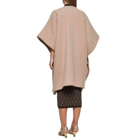 Fendi Poncho aus Wolle und Kaschmir