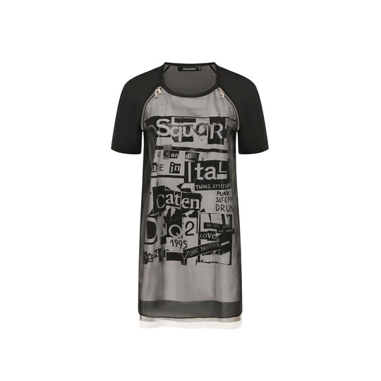 Dsquared² Bedrucktes Minikleid aus Seide