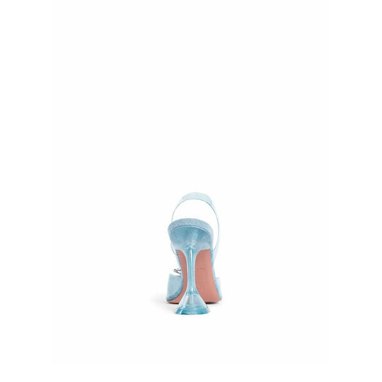 Amina Muaddi 95mm Rosie Glas Pumpen