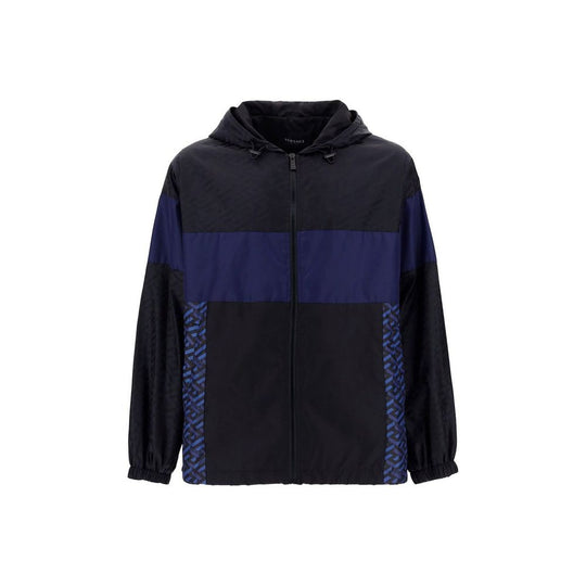 Versace Windbreaker-Jacke mit Kapuze