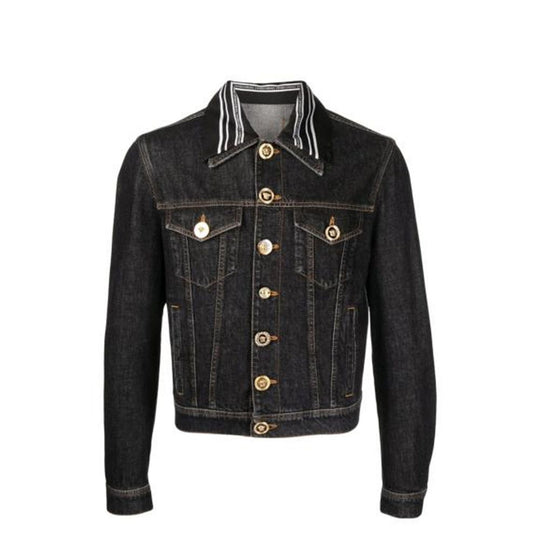 Versace Denim-Jacke mit Medusa-Motiv