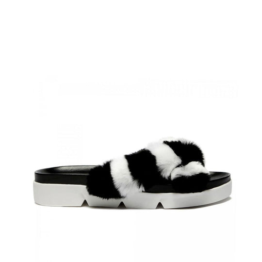 Stuart Weitzman Pelzpantoffeln