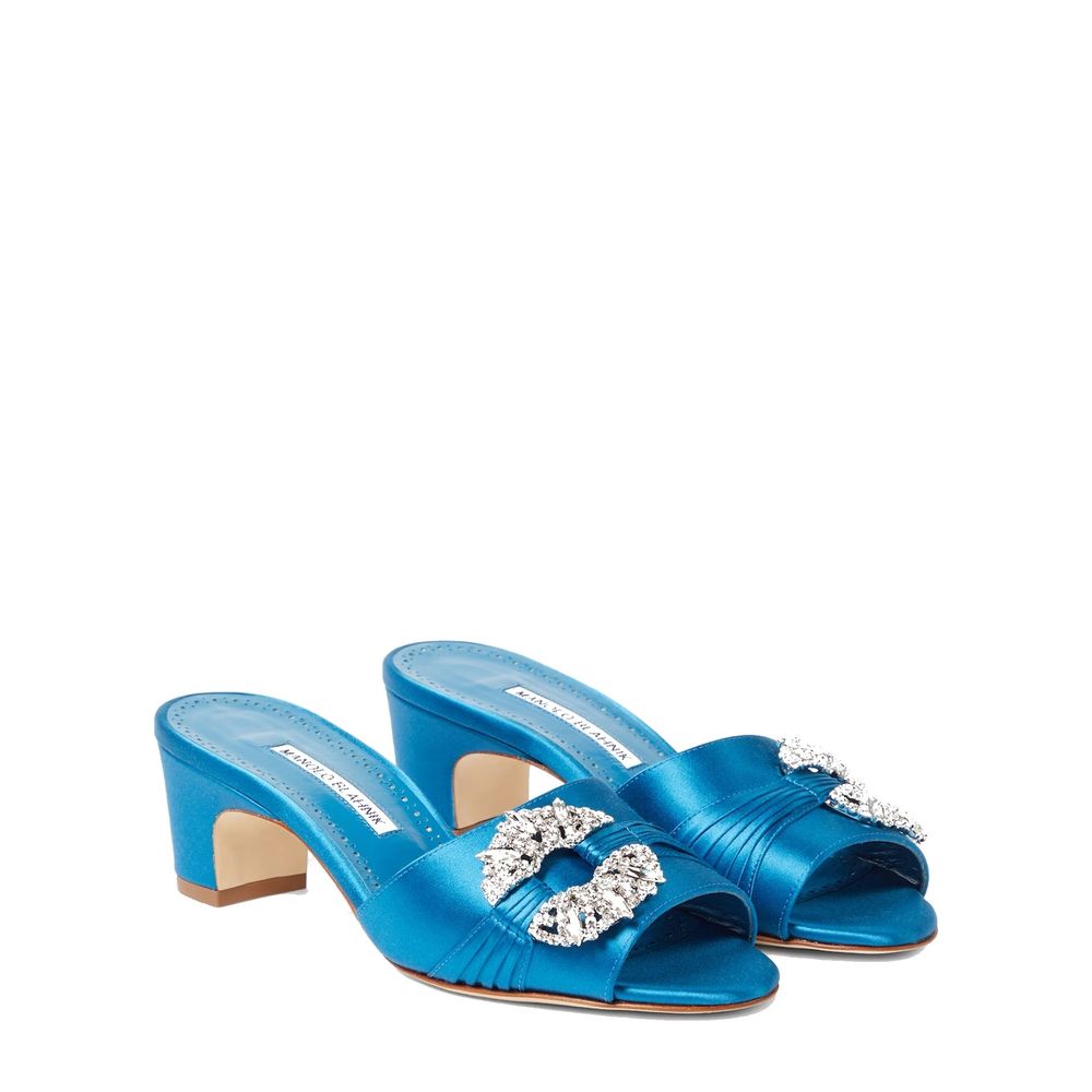 Manolo Blahnik Prinap 050 Satin Pantoletten