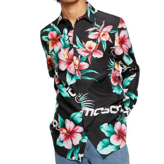 Moschino Couture Bedrucktes Seidenhemd