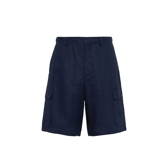 Prada Leinen-Bermuda