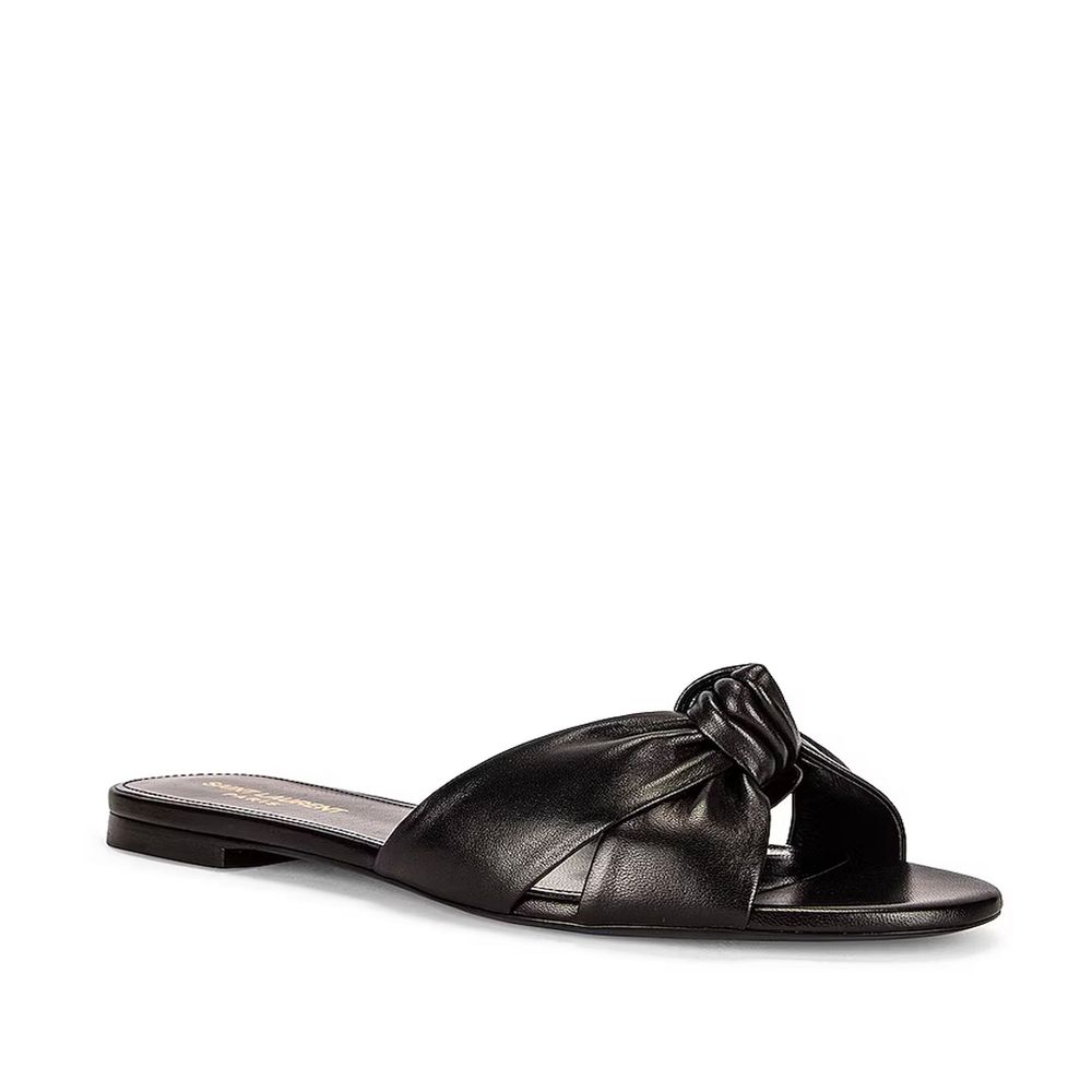 Saint Laurent Leder-Rutschen