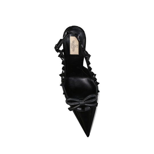 Valentino Garavani Rockstud Leder Slingback Pumps