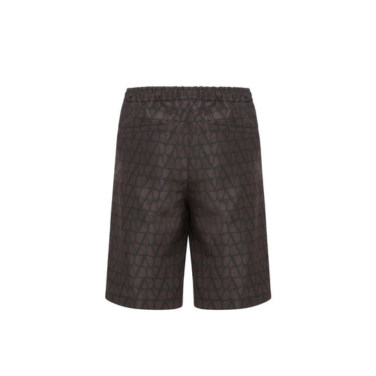 Valentino Logo-Seidenshorts
