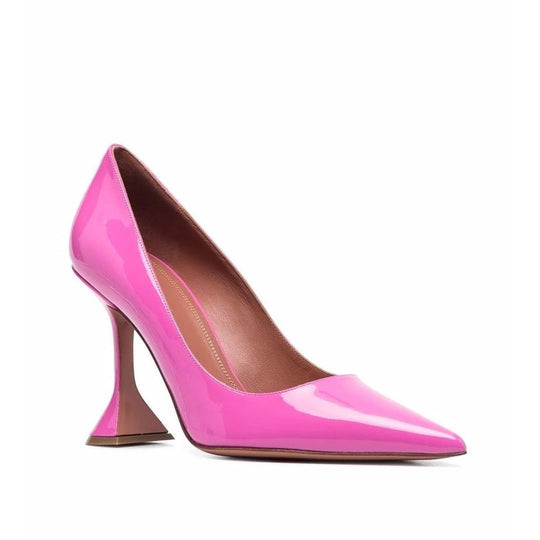 Amina Muaddi Ami Pumps aus Lackleder