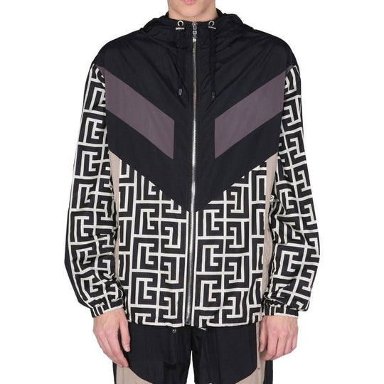 Balmain Nylon Monogramm Jacke