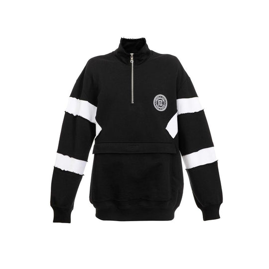 Balmain Sweatshirt aus Baumwolle mit kreisförmigem Logo