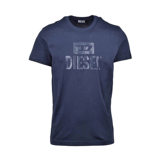 Diesel T-Shirt aus blauer Baumwolle