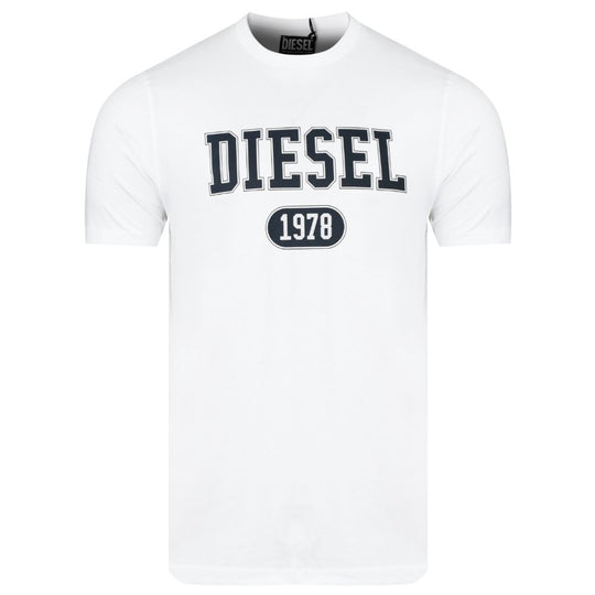 Diesel T-Shirt aus weißer Baumwolle