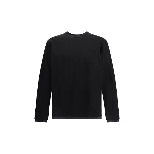 Sacai Baumwoll-Jersey mit langen Ärmeln