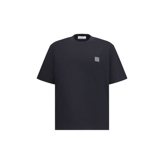 Stone Island T-Shirt mit Logoaufnäher
