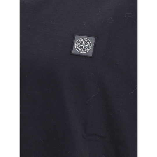 Stone Island T-Shirt mit Logoaufnäher