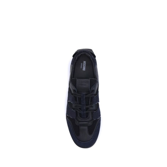 Moschino Sneakers aus Leder und Mesh