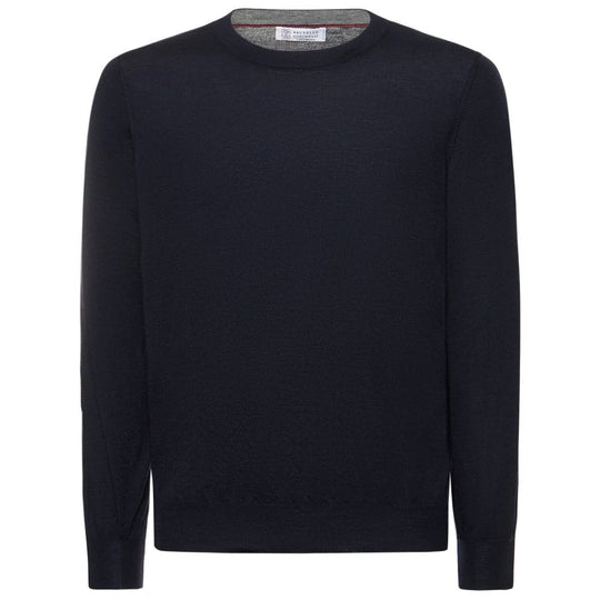 Brunello Cucinelli Blauer Kaschmir-Pullover für Männer