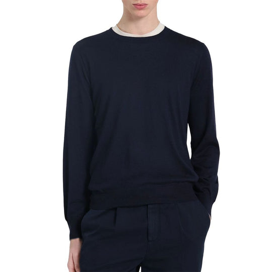 Brunello Cucinelli Blauer Kaschmir-Pullover für Männer
