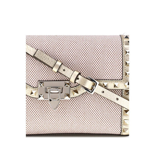 Valentino Garavani Kleine Canvas Rockstud Umhängetasche